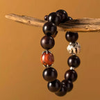 The Palace Museum Dragon-Patterned Rosewood Wooden Bracelet Gift