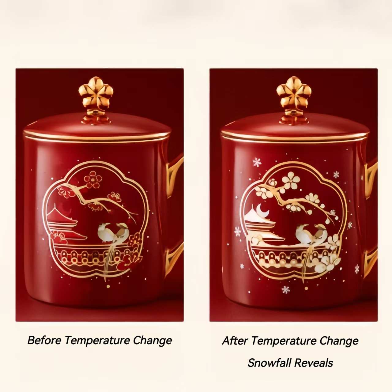 The Palace Museum Perfect Moments Couple's Matching Temperature-Sensitive Mugs
