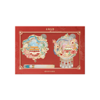 The Palace Museum Dragon Soaring & Phoenix Dancing Flowing Sand Magnet