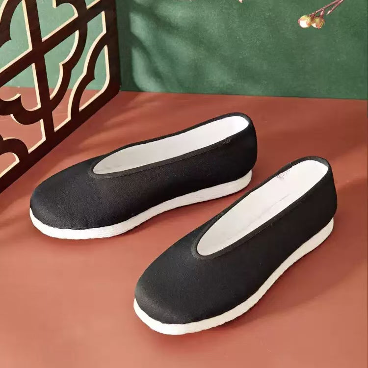 Neilan Sheng Chinese-Style Old Beijing Black Casual Breathable Men's Shoes