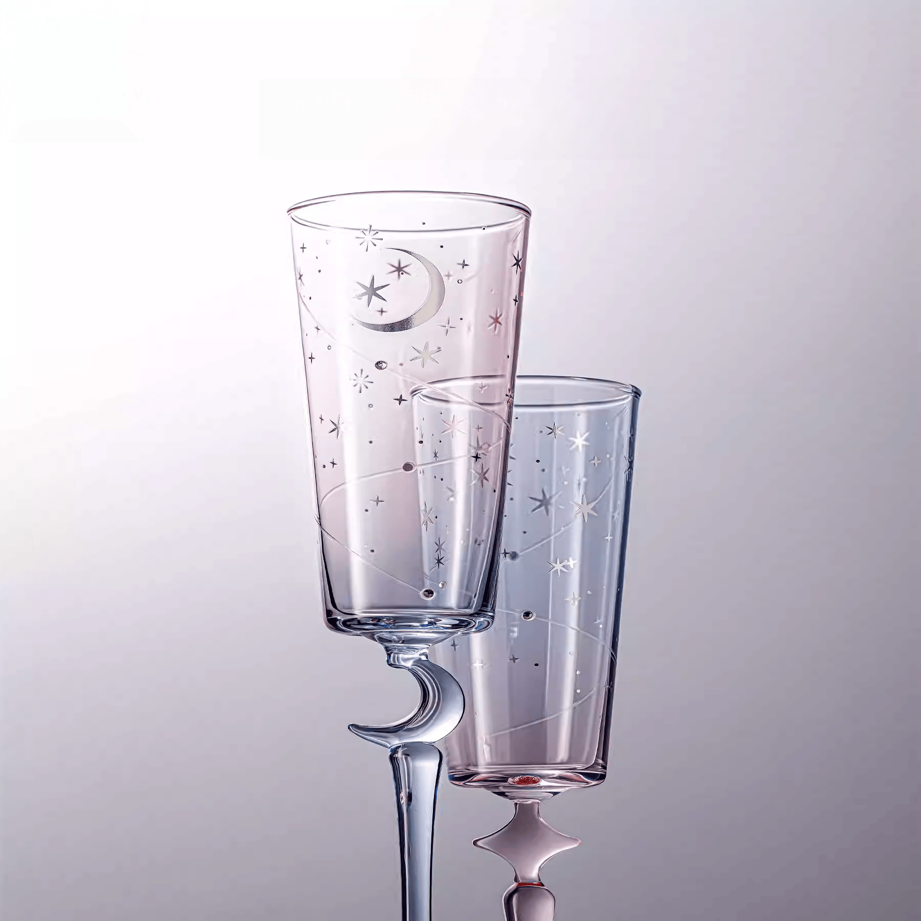 The Palace Museum Starry Night Stemmed Champagne Flute