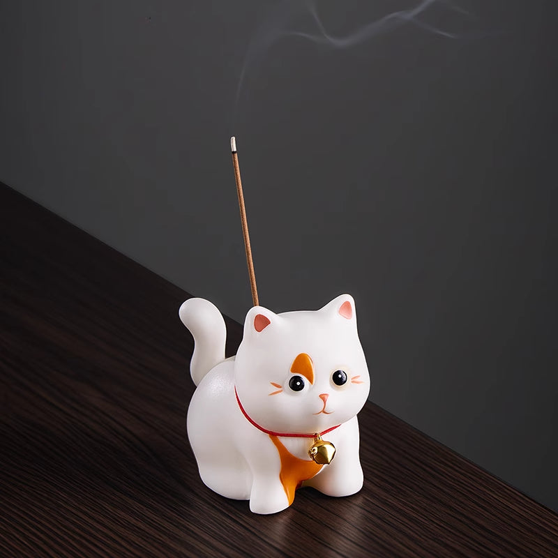 Shangxinle Forbidden City Cat Thread Incense Sandalwood Ornament