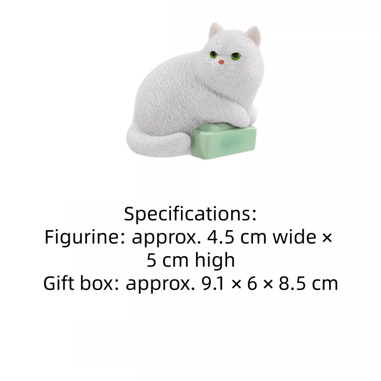 The Palace Museum Cute White Guardian Cat Creative Ornament for Car & Desktop