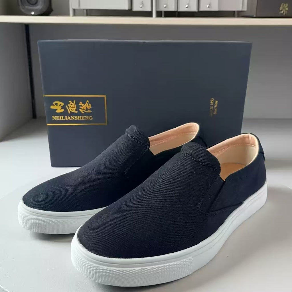 Neilan Sheng  2025 New Summer Breathable Low-Top Slip-On Canvas Men's Shoes