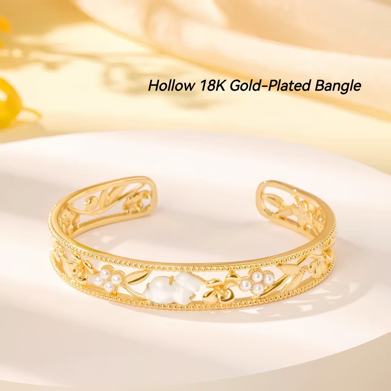 The Palace Museum Golden Branch Jade Rabbit Osmanthus Flower Bracelet