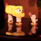 The Palace Museum Cat Dragon-Dancing Night Light Ornament