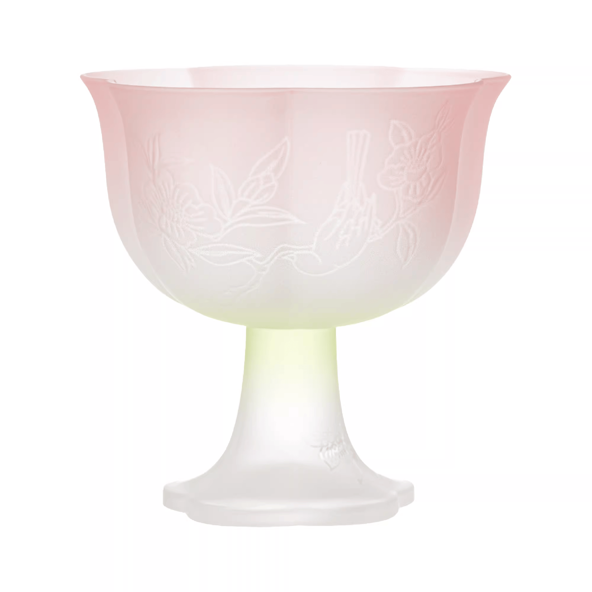 The Palace Museum Plum Blossom Shadow & Floral Fragrance Crystal Glass Cup