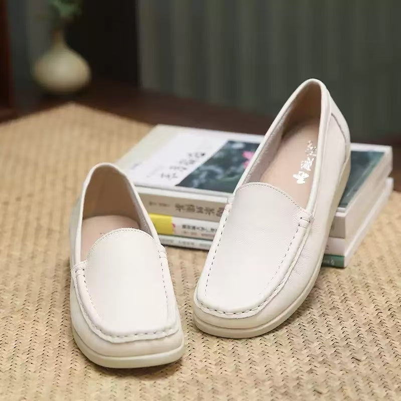 Neilan Sheng Breathable  White Sneakers Slip-On Casual Women's Shoes