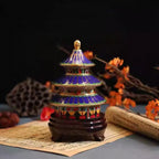 The Cloisonne Enamel on Copper Base with Polished Surface Temple of Heaven Ornament