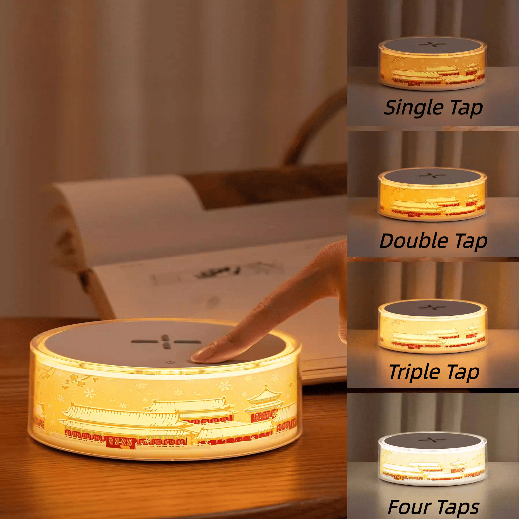 The Palace Museum Snow Wireless Charging Night Light Ornament