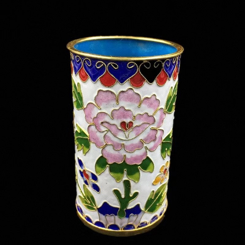 The Cloisonne Ornament 4-Inch Filigree Pen Holder