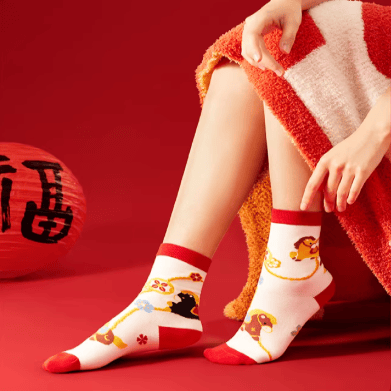 The Palace Museum Little Fortune Horse Sock Set Gift Box