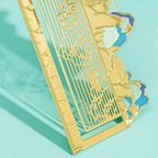 The Palace Museum A Thousand Li of Rivers and Mountains Hollow-out Bookmark Ruler