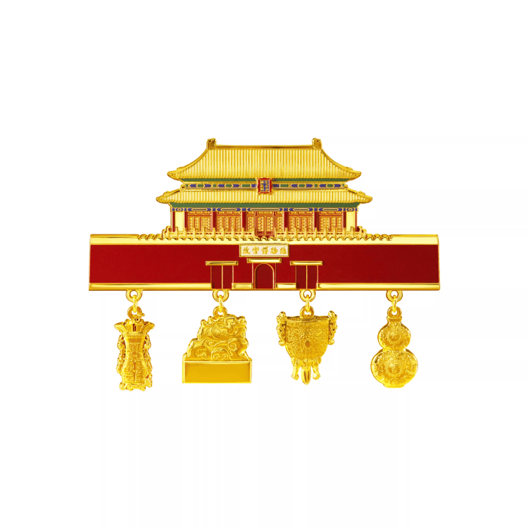 The Palace Museum Shenwumen & Corner Tower 3D Architectural Fridge Magnet