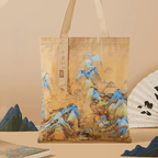 The Palace Museum Thousand Li of Rivers and Mountains Canvas Tote Bag