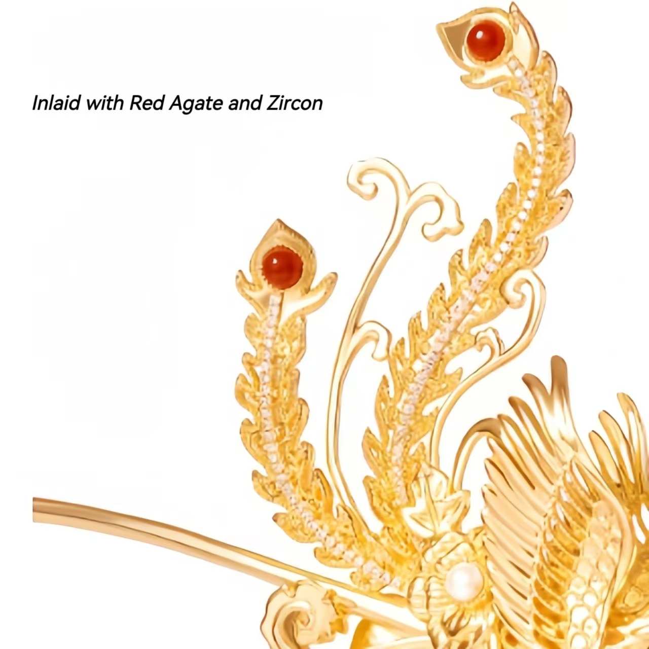 The Palace Museum Phoenix Hairpin New Chinese-Style Phoenix Ornament Creative Gift