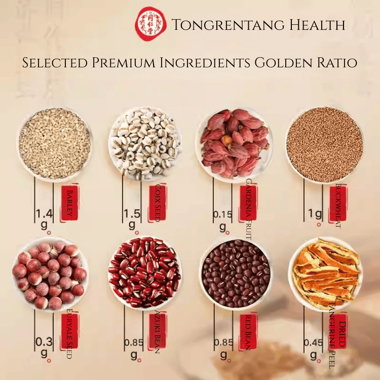 Beijing Tongrentang Red Bean Coix Euryale Tea