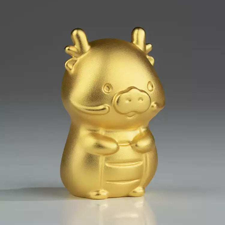 Shangxinle Forbidden City Golden Dragon Office Desk Copper Ornament