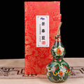 The Cloisonne Copper Gourd with Enamel Inlay Decorative Ornaments