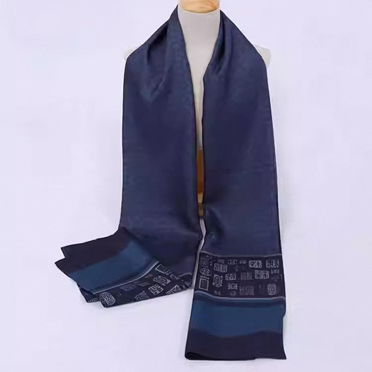 Rui Fu Xiang  Business British-Style Long Silk Men's Scarfs