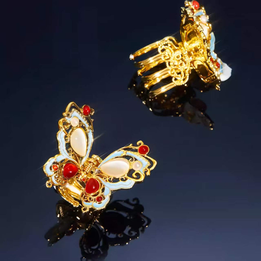 The Palace Museum Treasure Butterfly Clip and Hairpin Crafted Hair Accessories