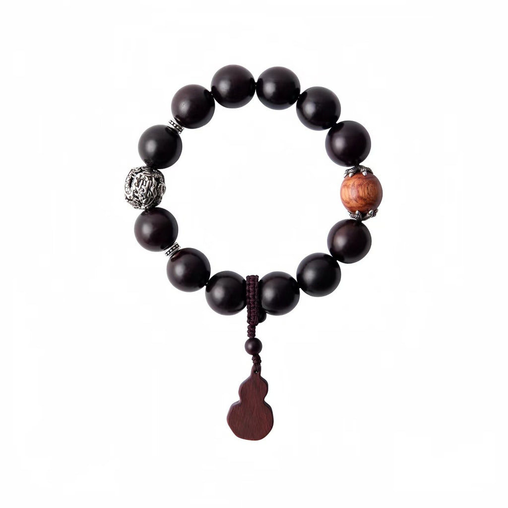 The Palace Museum Dragon-Patterned Rosewood Wooden Bracelet Gift