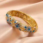 The Cloisonne Enameled Bracelet Large-Circle Women's