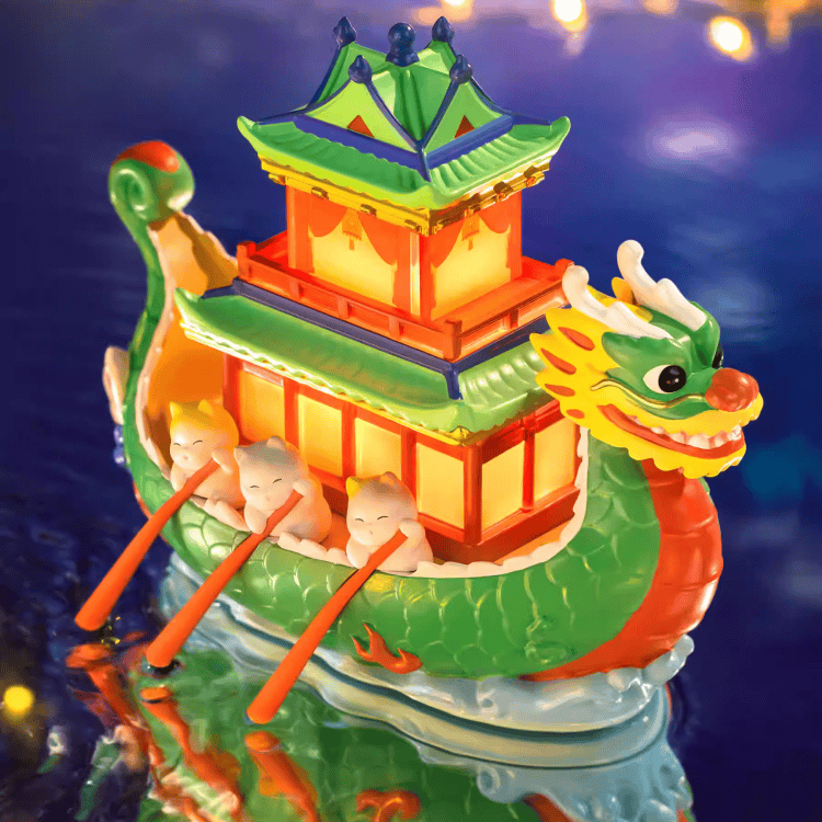 The Palace Museum Grand Dragon Boat Night Light Ornament