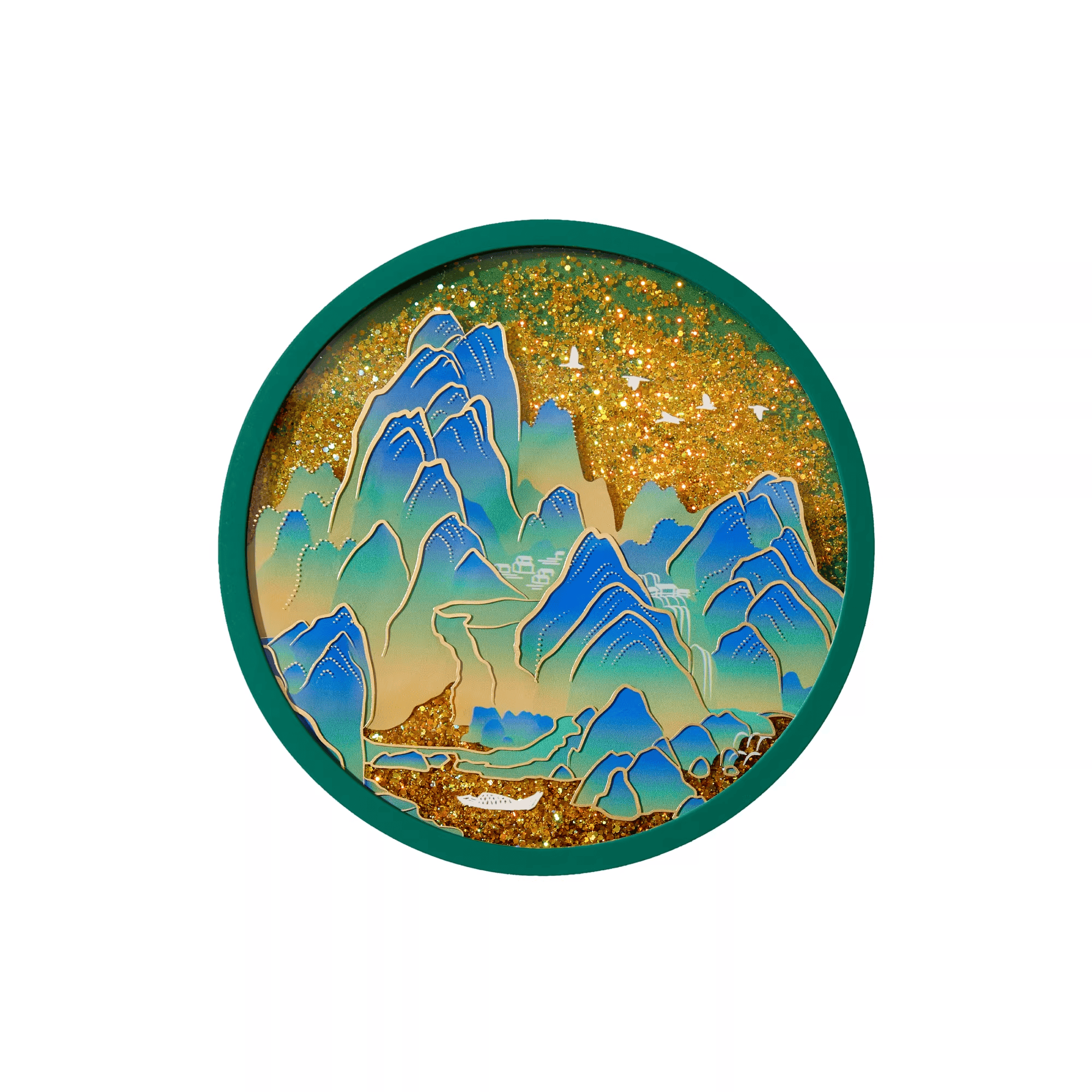 The Palace Museum a Thousand Li of Rivers and Mountains Shifting Sand Coaster