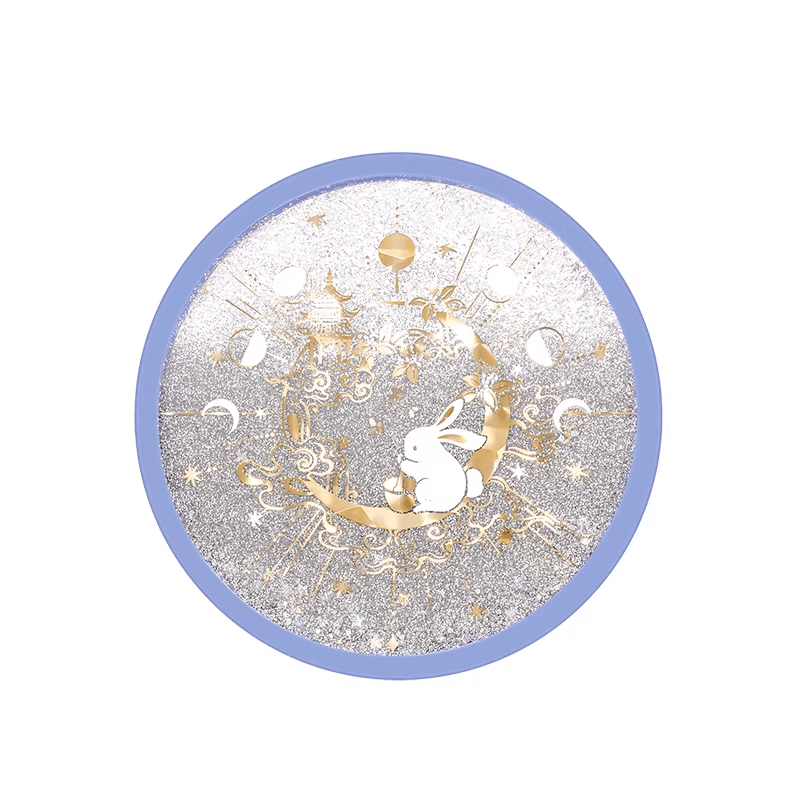 The Palace Museum Golden Crow & Jade Hare Shifting Sand Silicone Coaster