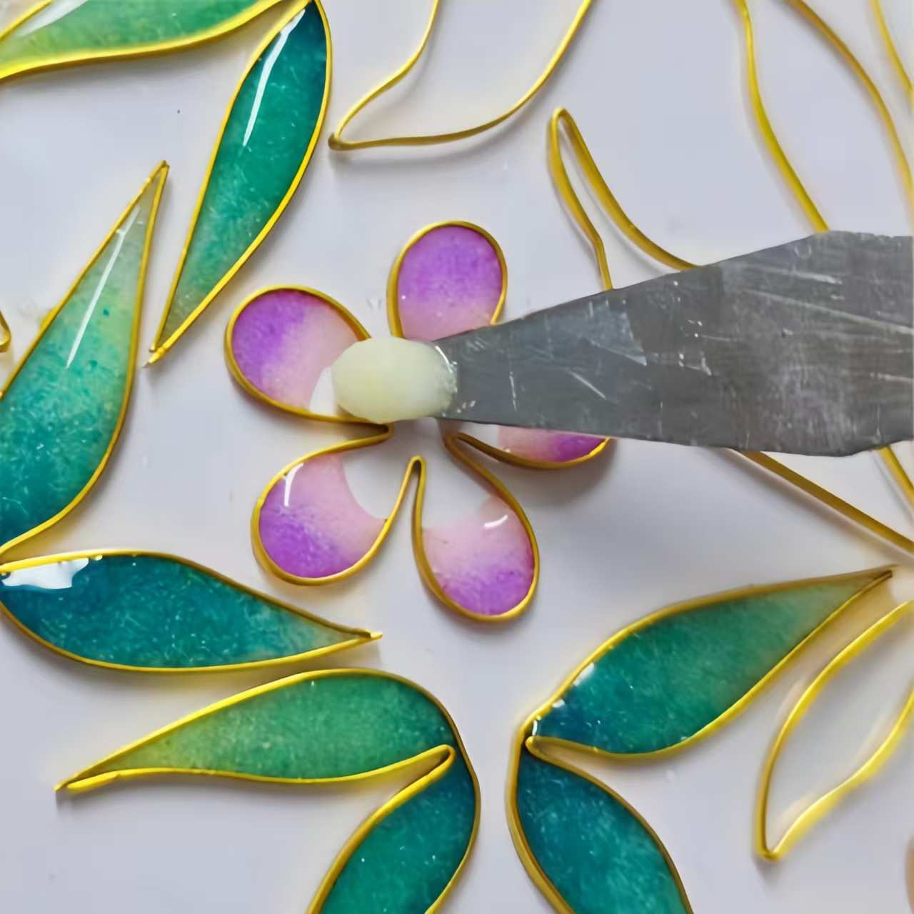 The HJ•Arts Cloisonne Enamel Finished New Chinese-Style Hairpin