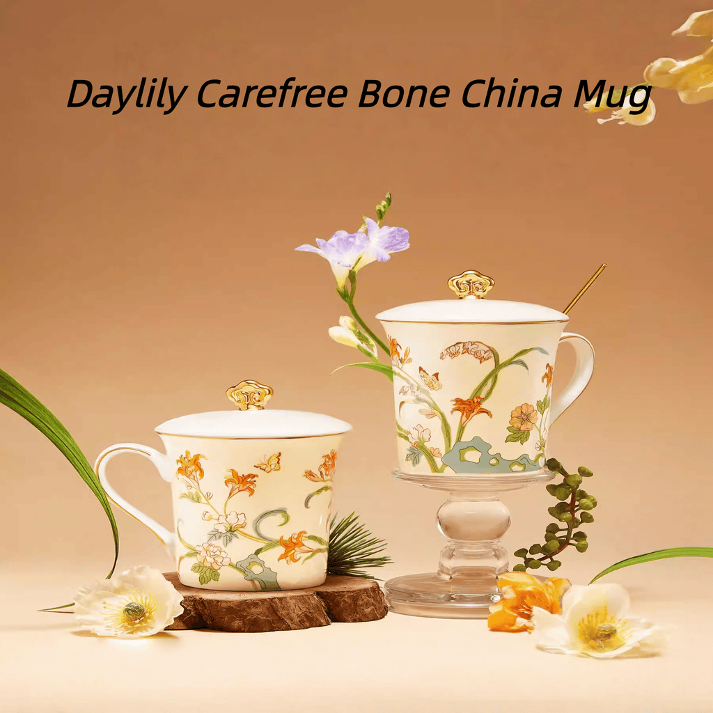 The Palace Museum Daylily Carefree Bone China Mug