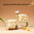 The Palace Museum Daylily Carefree Bone China Mug