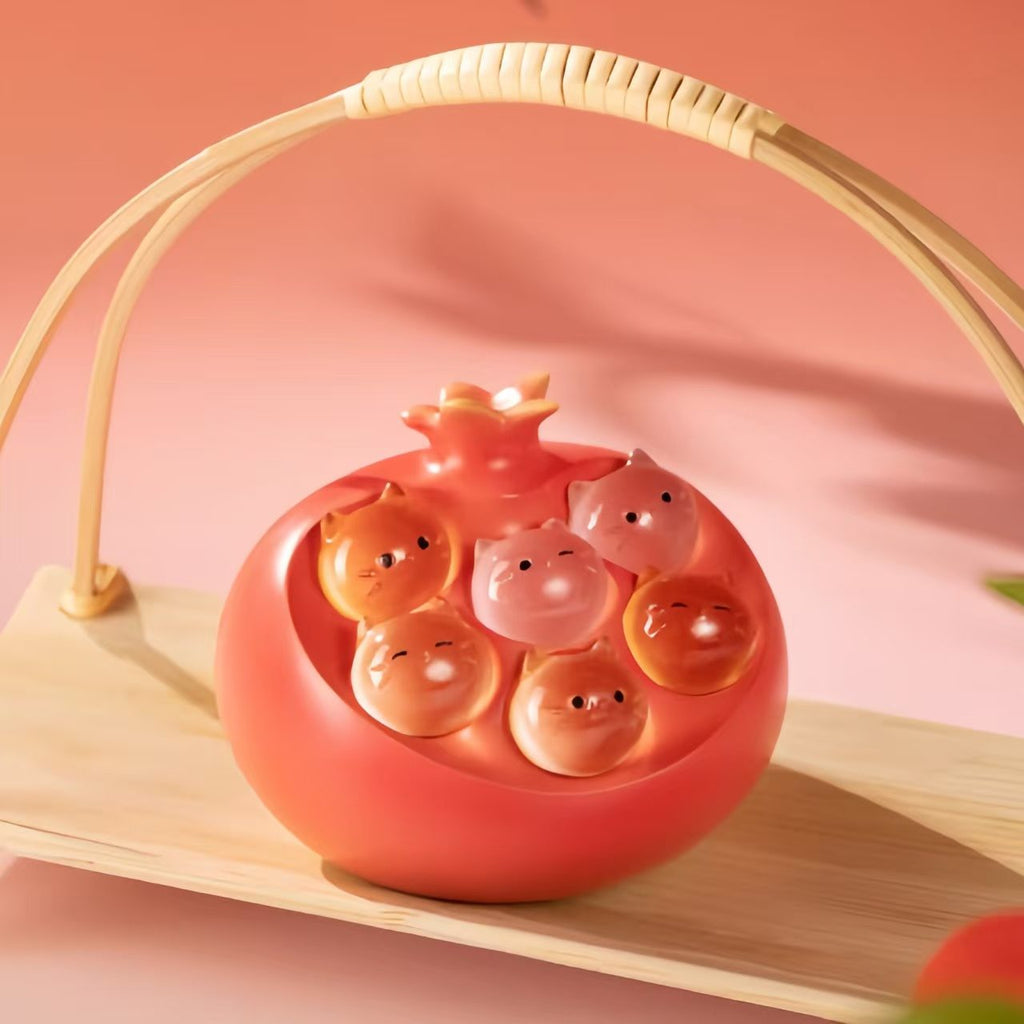 The Palace Museum Cat Auspicious Fruits Desktop Ornament