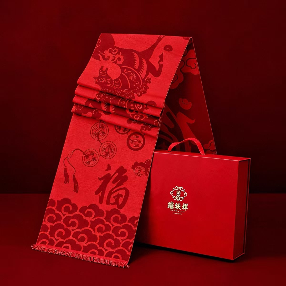 Rui Fu Xiang Mulberry Silk Unisex Scarfs