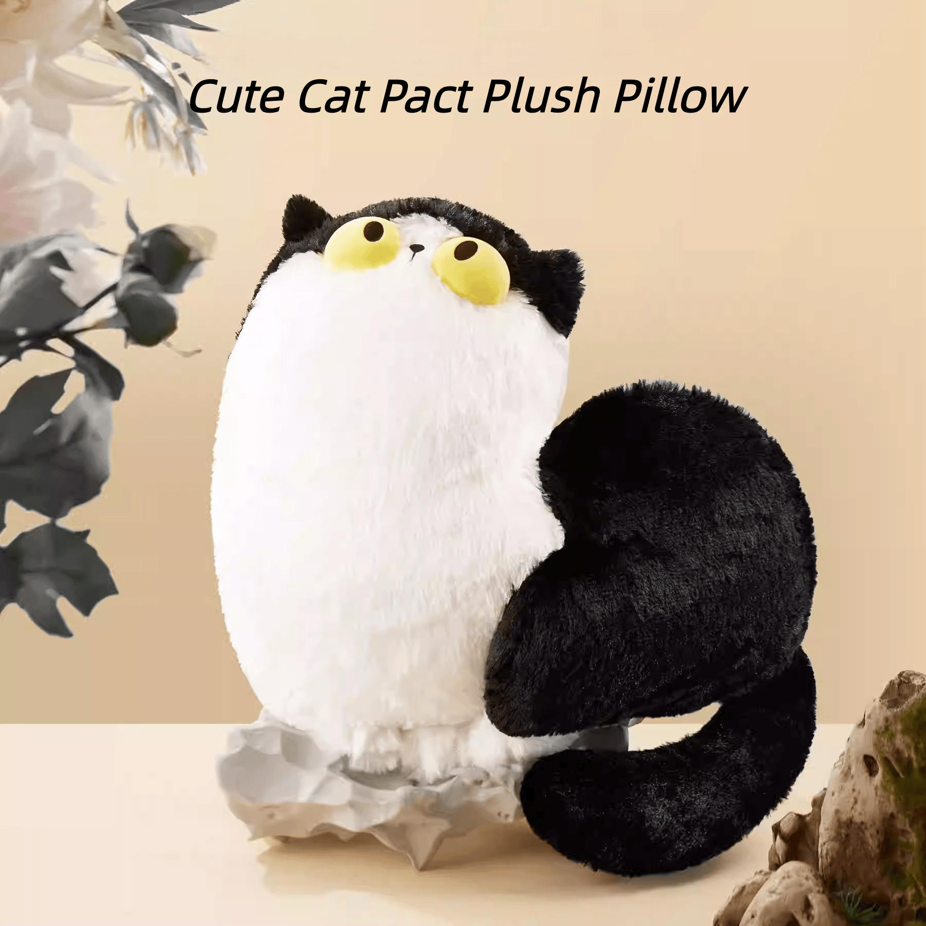 The Palace Museum Cute Cat Pact Plush Cartoon Pillow