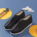 Neilan Sheng Camel Saddle Wool Felt Cotton Men's Shoes