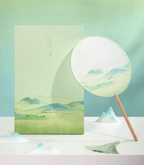 The Palace Museum Qianli Jiangshan Pure Silk Round Fan