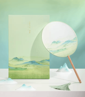 The Palace Museum Qianli Jiangshan Pure Silk Round Fan