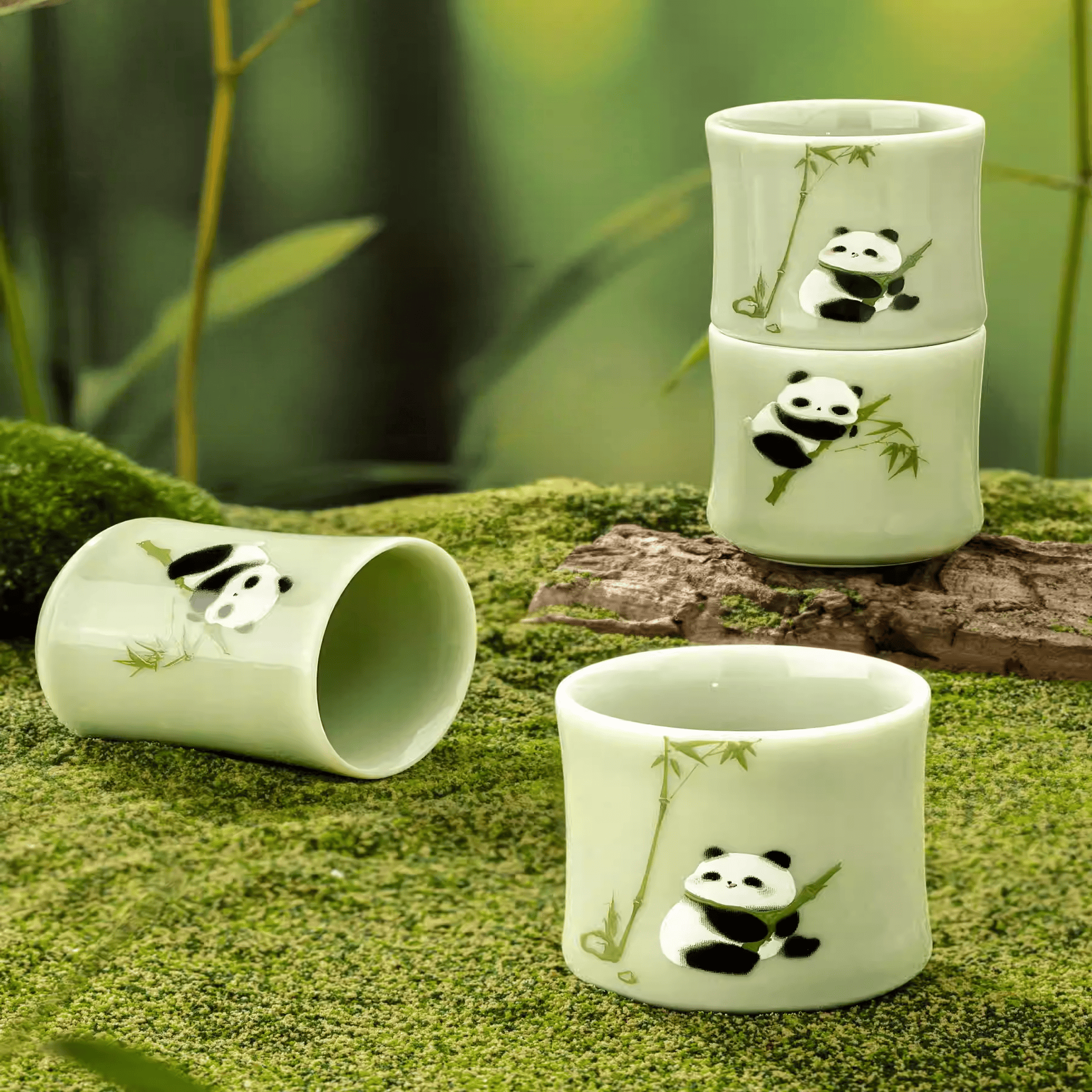 The Palace Museum Panda Calligraphy Tea Set