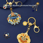 The Palace Museum Chased Ruyi Scepter & Pearl-Jade Quicksand Keychain