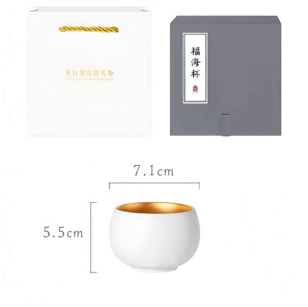 The Palace Museum Fuhai Cup: Dragon-Adorned Tea Cup Gift Set