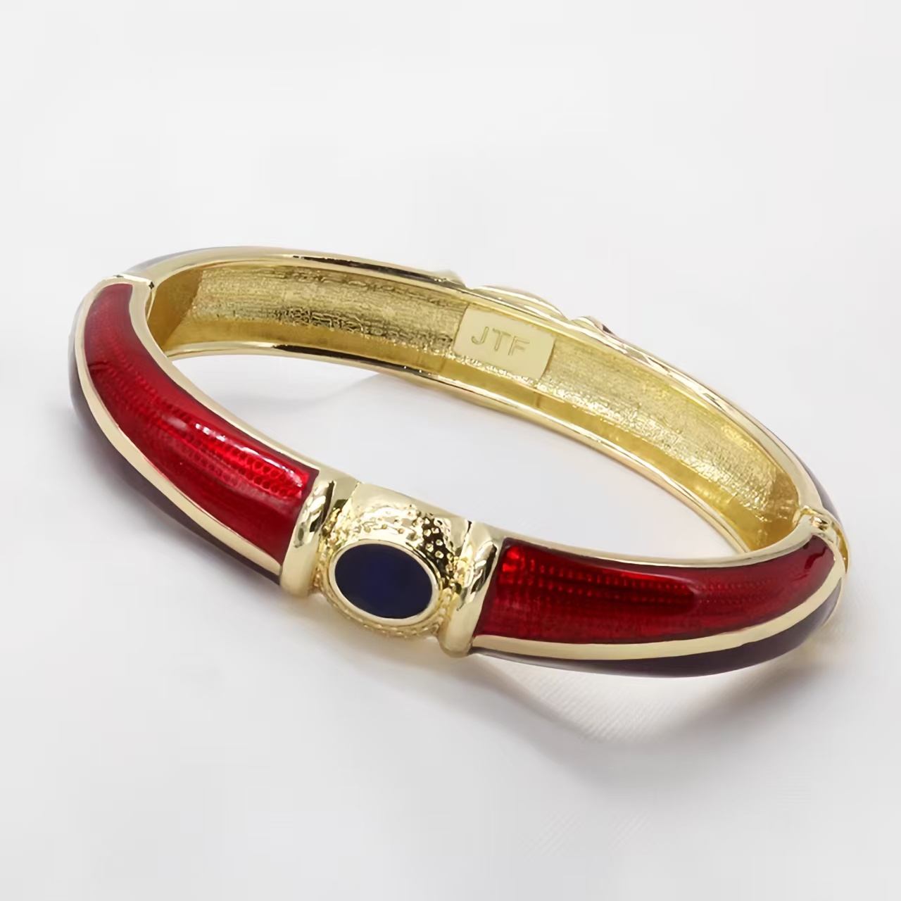 The Cloisonne Enameled  Bangle Open-Ended Women's