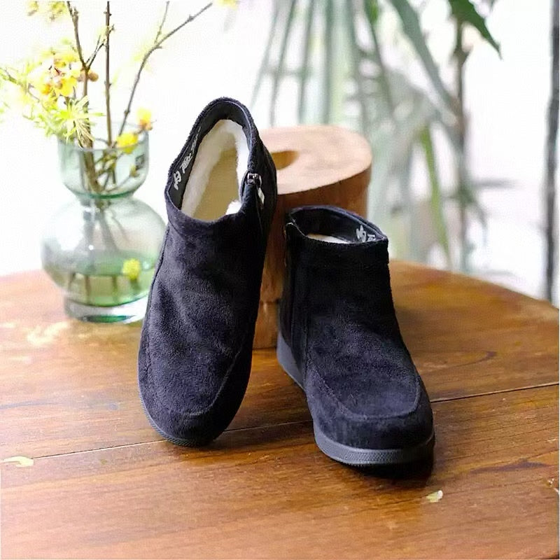 Neilan Sheng  Half-Wool Lining Zipper Warm  Women's Shoes