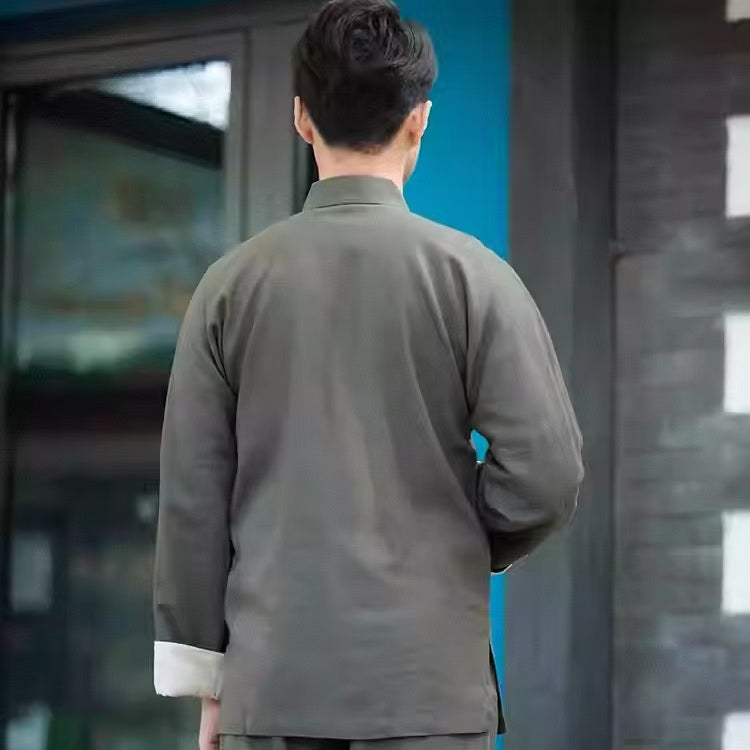 Rui Fu Xiang New Tangzhuang Long-Sleeve Men's Shirts