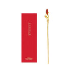The Palace Museum Koi Red Agate Hairpin