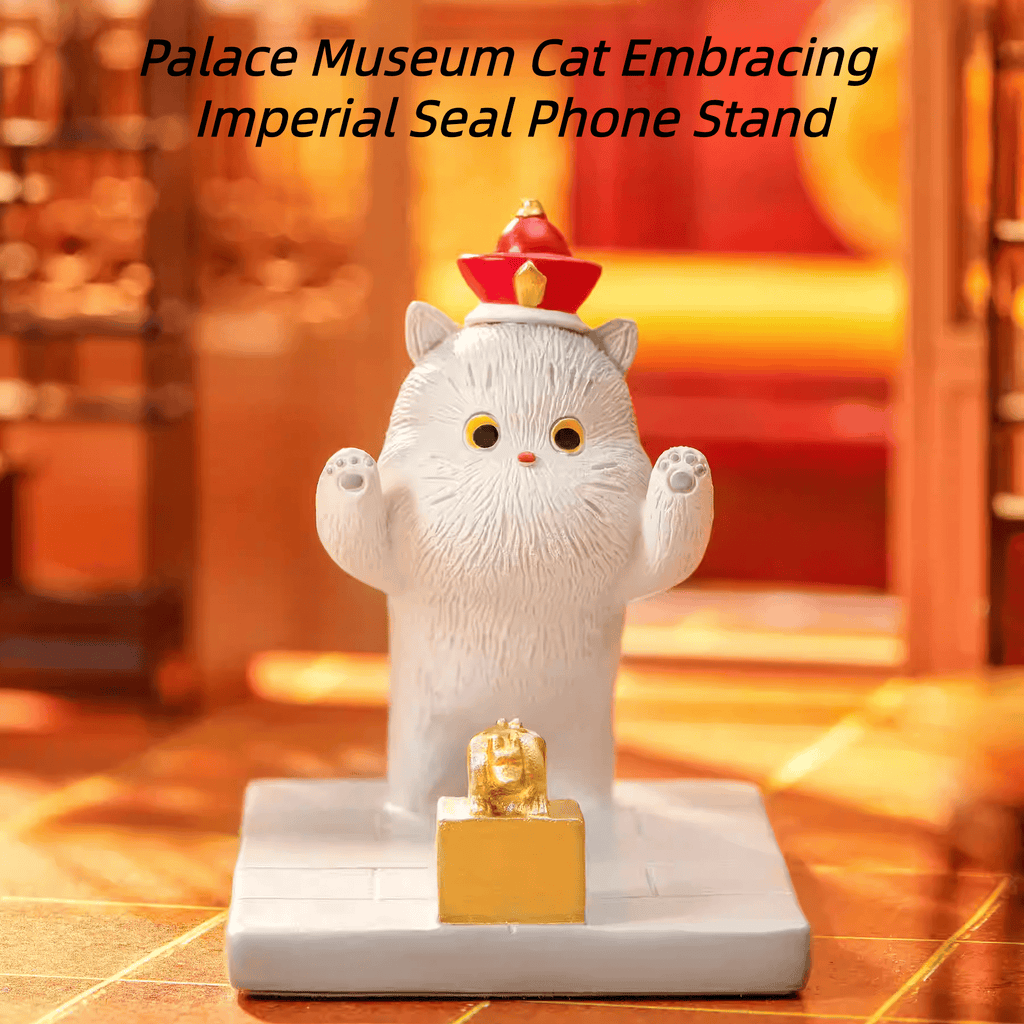 The Palace Museum Cat Embracing Imperial Seal Phone Stand