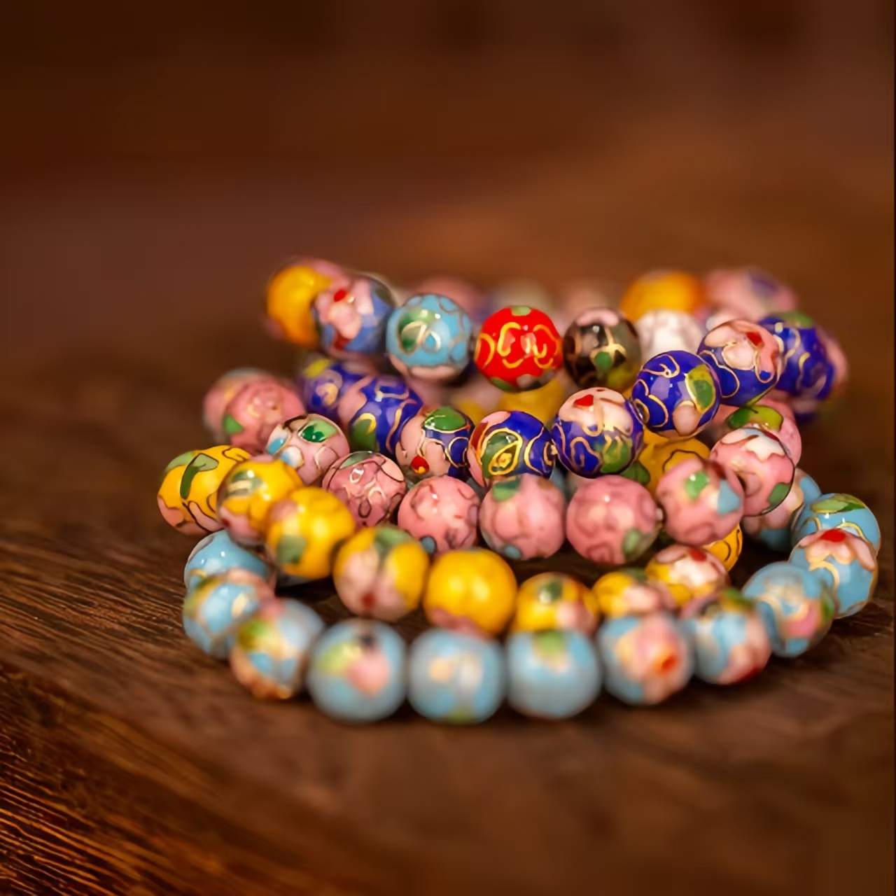 The Cloisonne Bracelet Jewelry for Men's and Women's Chinese-Style Gift