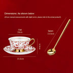 Shangxinle Forbidden City Rose Fragrance Coffee Cup Pair