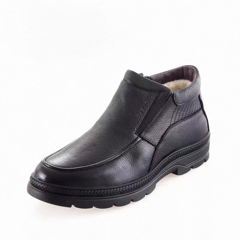 Neilan Sheng Connection Liter Warm Cotton Leather  Wool Lira Lock  Men's Shoes